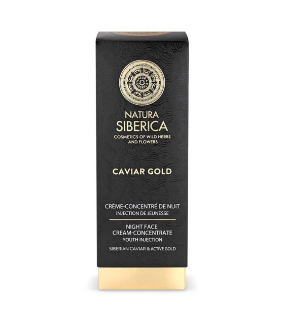 Natura Siberica Caviar Gold éjszakai arckrémkoncentrátum