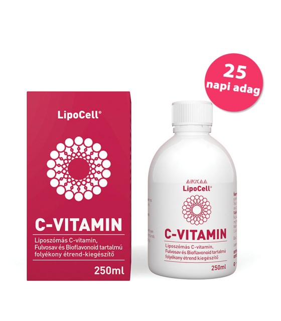 LipoCell liposzómás C-vitamin meggyes ízben - 250 ml