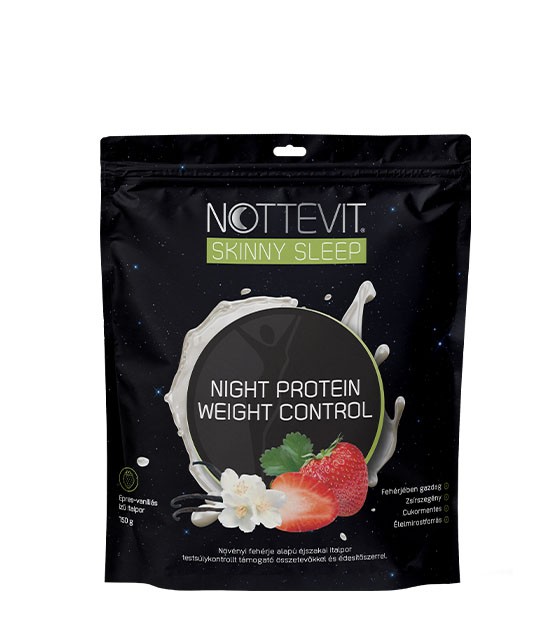 Nottevit Skinny Sleep Night Protein Weight Control - eper íz - 25adag