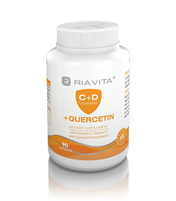 Riavita C+D vitamin + quercetin kapszula - 90db