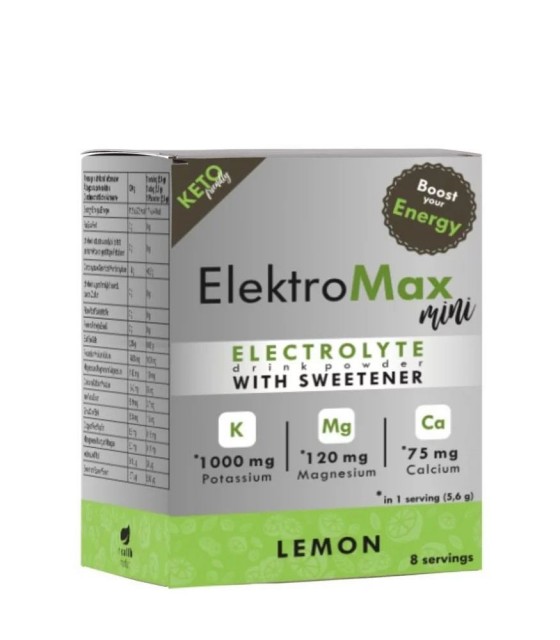 Health Market – Elektromax citrom ízű italpor - 8 tasak