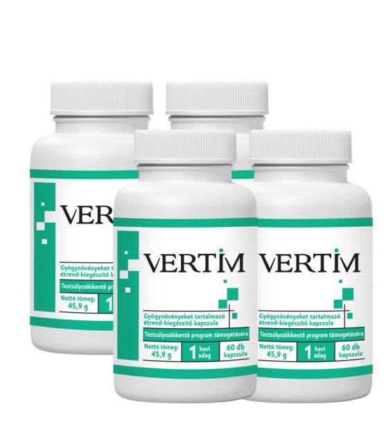 Vertim étrend-kiegészítő kapszula 4x60db