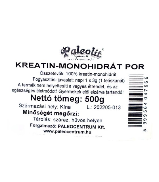 Paleolit kreatin-monohidrát 500g