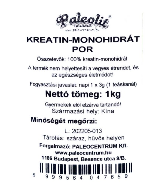 Paleolit kreatin-monohidrát 1000g