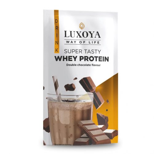 Luxoya Super Tasty Whey Protein Dupla csokoládé ízű 30g