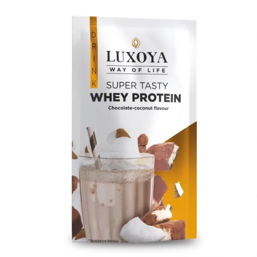 Luxoya Super Tasty Whey Protein csokoládé-kókusz íz 30g