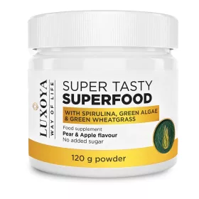   Luxoya Super Tasty Superfood Spirulinát és Zöld Búzafüvet tartalmazó italpor 120 g