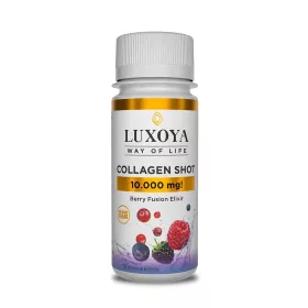 Prémium Luxoya Collagen Shot 10.000 mg marhakollagén tartalommal, praktikus 60 ml-es kiszerelésben. Vásárold meg a VitalNatural webáruházból!