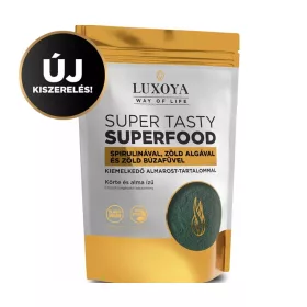   Luxoya Super Tasty Superfood Spirulinát és Zöld Búzafüvet tartalmazó italpor 300 g