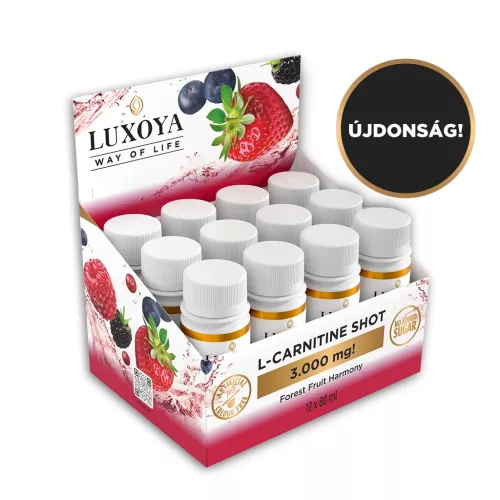 Luxoya L-CARNITINE SHOT 3.000 mg 60 ml - Erdei gyümölcs ízű