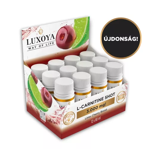 Luxoya L-CARNITINE SHOT 3.000 mg 60 ml - Meggy-lime ízű