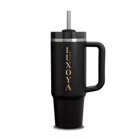 Luxoya Fém Hőtartó Kulacs - Fekete