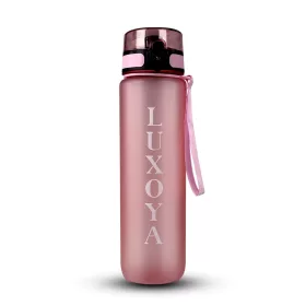Luxoya Motivációs fitnesz kulacs - rózsaszín
