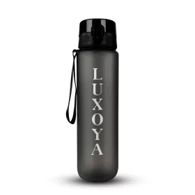 Luxoya Motivációs fitnesz kulacs - fekete