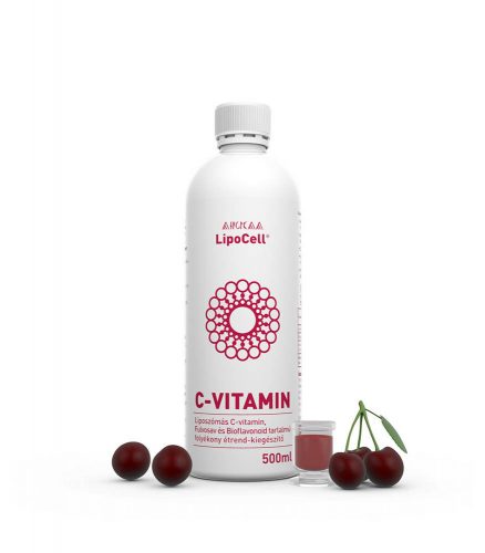 LipoCell liposzómás C-vitamin meggyes ízben - 500 ml