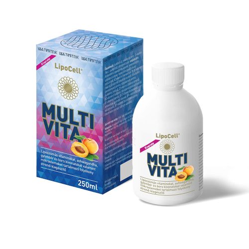 LipoCell Multivita liposzómás multivitamin sárgabarack 250 ml