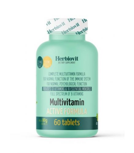 Herbiovit multivitamin active formula tabletta - 60 db
