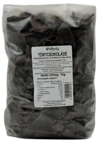 Paleolit Étcsokoládé eritrittel 1kg (tört)