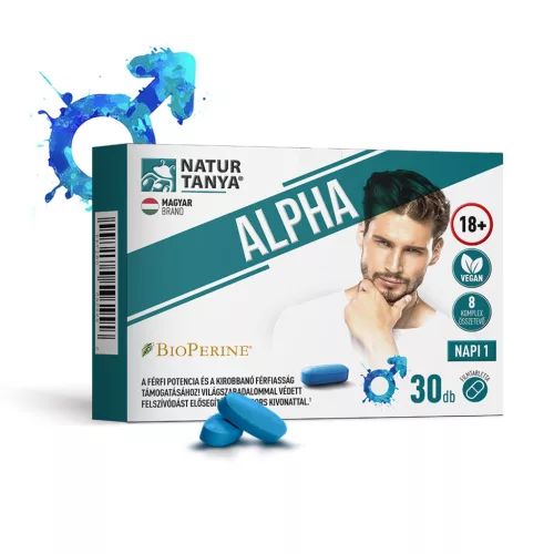 Natur Tanya® ALPHA étrend-kiegészítő filmtabletta férfiaknak L-citrullinnal 30db