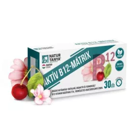  Natur Tanya® Aktív B12-Mátrix 1000mcg rágótabletta, vadcseresznye ízű 30db