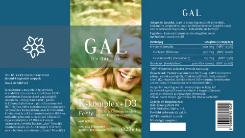 GAL K-komplex + D3 Forte vitamin 20ml