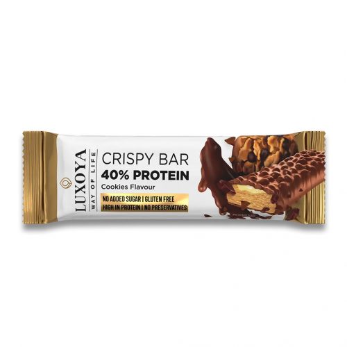 Luxoya crispy bar sütemény ízű fehérje szelet 45 g