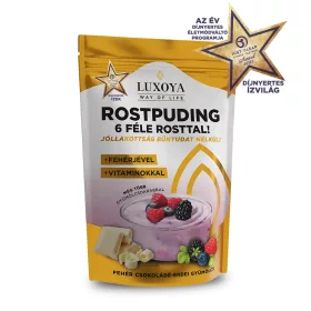   Luxoya Complex rostpuding fehérjével fehér csokoládé-erdei gyümölcs ízű 300 g