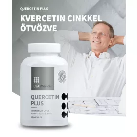   USA Medical Kvercetin kapszula cinkkel és bromelainnal 60 db