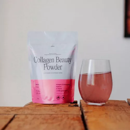 UKKO Collagen Beauty Powder 300g málnás, gyógynövényes multi-kollagénes italpor