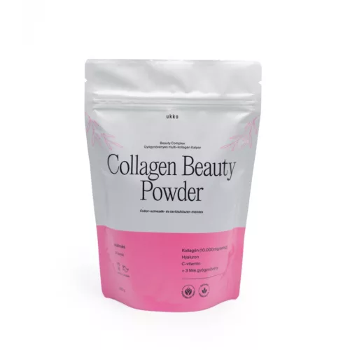 UKKO Collagen Beauty Powder 300g málnás, gyógynövényes multi-kollagénes italpor