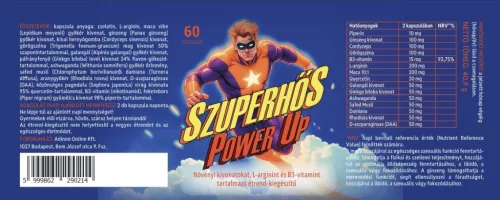 Szuperhős Power Up kúraszerű kapszula 60 db