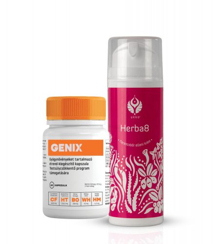 Genix kapszula 60db + Ukko Herba8 narancsbőr elleni krém