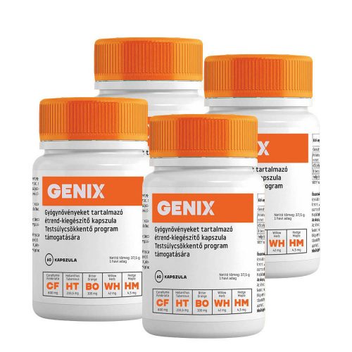 Genix fogyókúrás étrend-kiegészítő kapszula 4x60db
