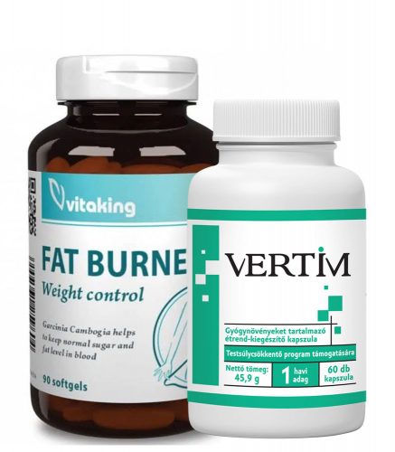Vertim + Fat Burner étrend-kiegészítő kapszula 60+90 db